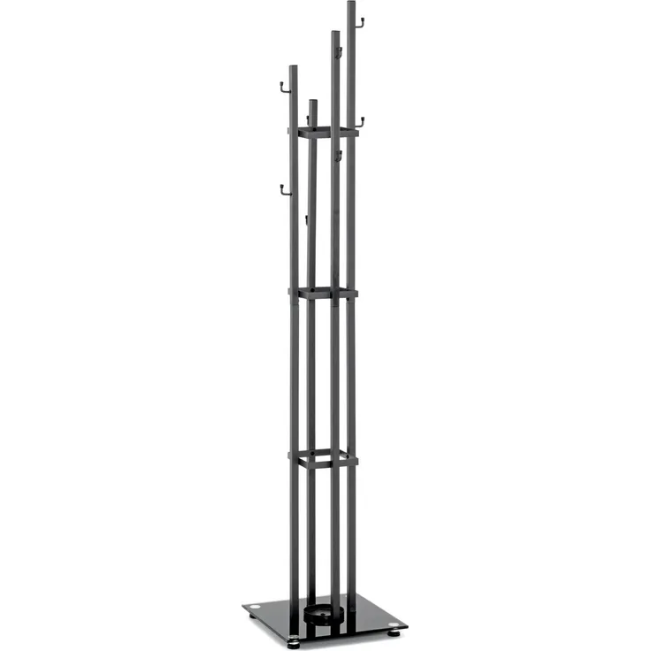 Garderobenständer >Leander< in anthrazit-schwarz - 35x183x35 (BxHxT)