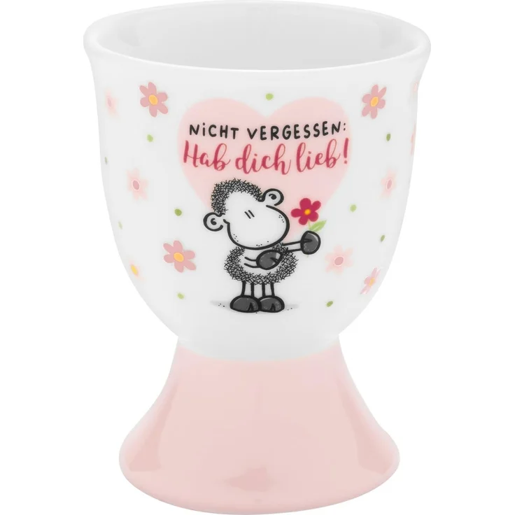 Eierbecher Set Porzellan Geschenk Ostern Sheepworld Hab dich lieb 73823 – Bild 3