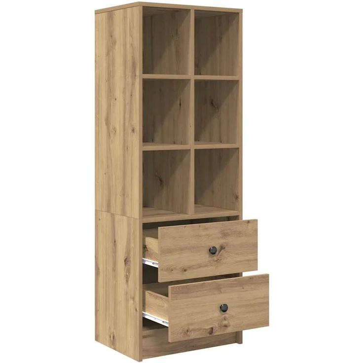 vidaXL Highboard mit Schubladen Artisan-Eiche 45,5 x 34 x 127 cm 869369 – Bild 4