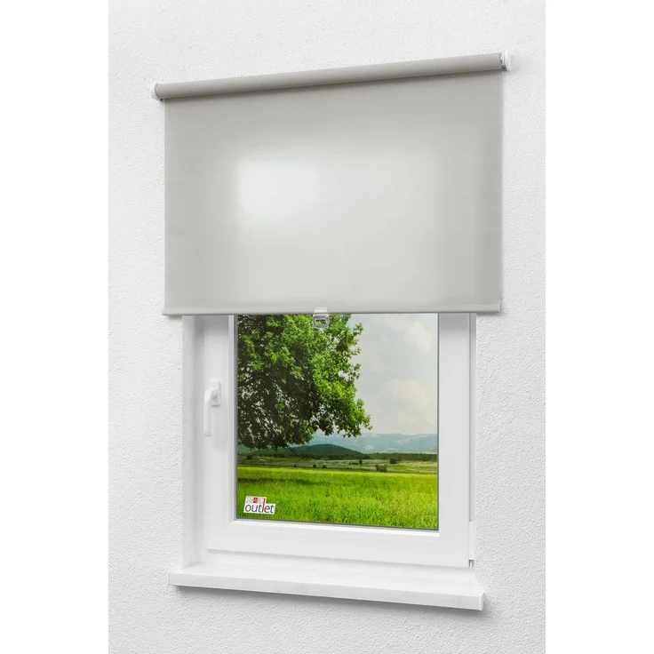 Lysel - Qualitätsspringrollo Tageslicht (B x H) 63cm x 190cm in grau – Bild 4