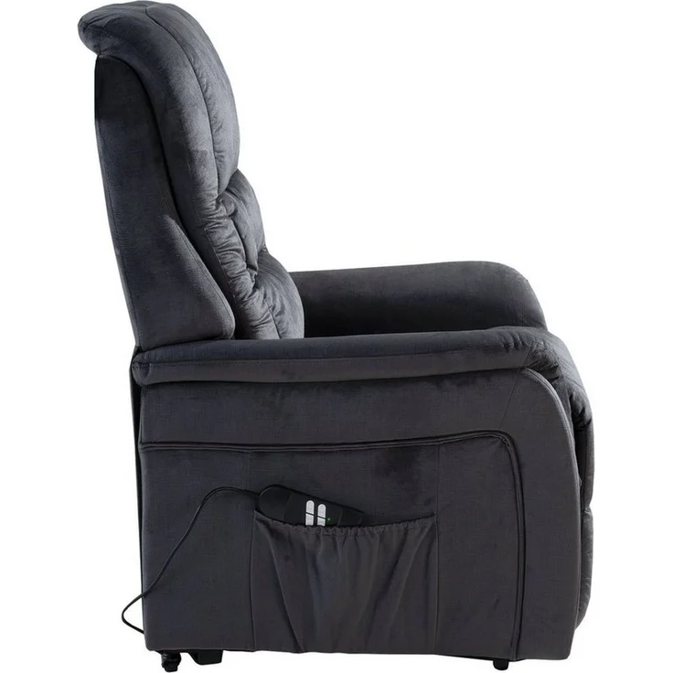 Femo Trade TV-Sessel FM-335L2, Anthrazit, Mikrofaserbezug, 2-motorig, (1 Sessel), elektrische Relaxfunktion & Aufstehhilfe, kabelgebundene Fernbedienung – Bild 3