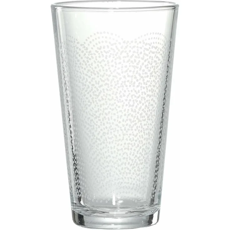 Ritzenhoff & Breker Longdrinkglas Happy - Pattern, Becher, Glas, Klar, 400 ml, 813395