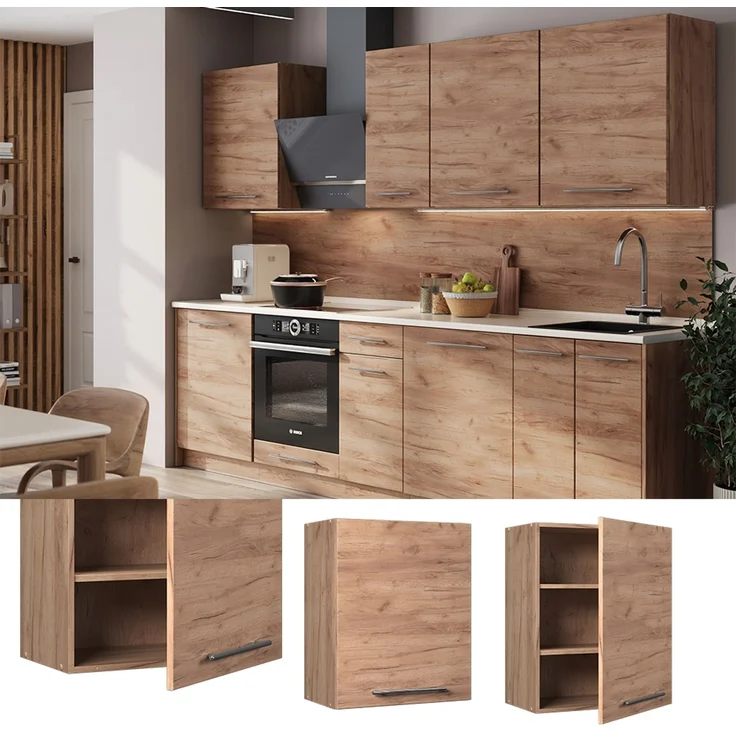 Hängeschrank Fame-Line Goldkraft Eiche 60 cm Vicco – Bild 3