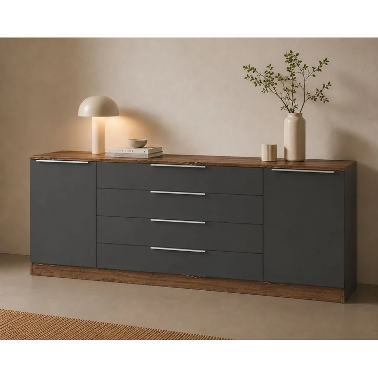 borchardt Möbel Kommode Oliva, Breite 200 cm, mit 4 Schubkästen – Bild 1