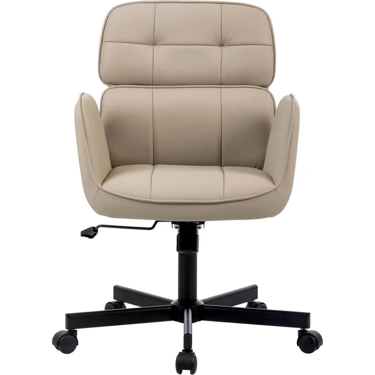 Carryhome 'VIKTORIA' Bürodrehstuhl, Stoff hellbraun, 57 x 92.5 x 61 cm, 140 kg belastbar, mit Wippmechanik – Bild 6