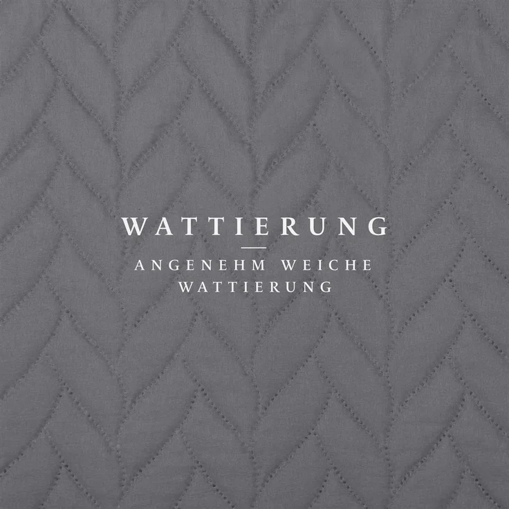 Tagesdecke ( Grau ) 220x240 cm mit wattierter Zwischenlage, Bettüberwurf - Überwurfdecke, Sommerdecke gesteppt - Steppdecke, Wendedecke – Bild 6