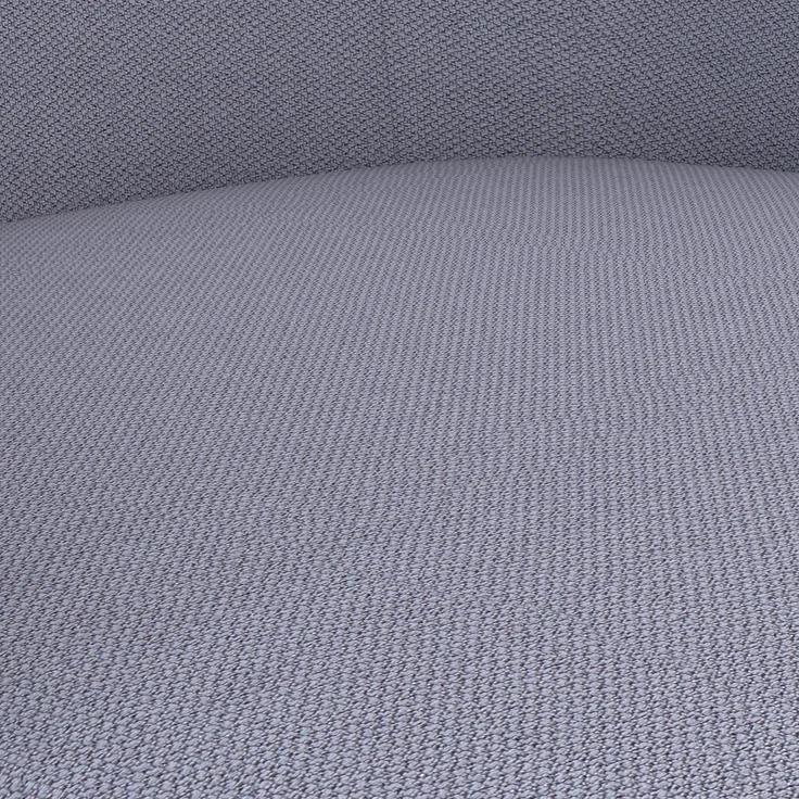 ASSMANN Schalenstuhl Consento Triest gepolstert mit Rollen Hellgrau 56x58x79cm Textil – Bild 2