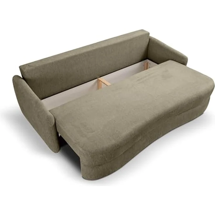 Schlafsofa (B/H/T: 231x93x108 cm) in Grün – Bild 5