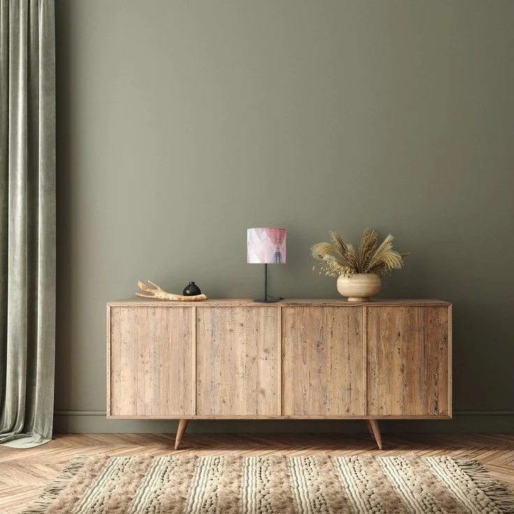 Paco Home Tischleuchte Mero 102, ohne Leuchtmittel, Nacht Schreib âˆ…18cm Pastell Vintage Höhe 36,5 E14 – Bild 1