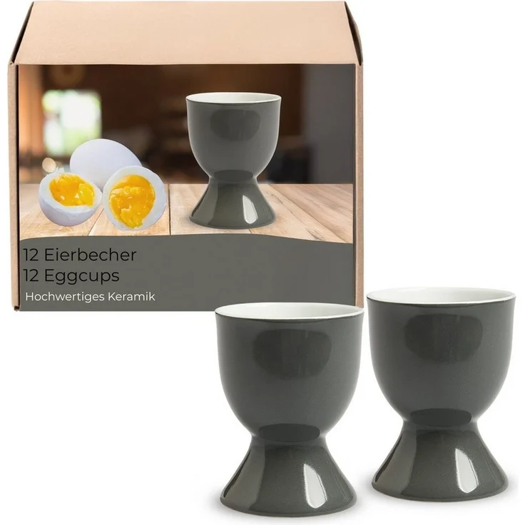 matches21 HOME & HOBBY Eierbecher, (12-tlg), Spülmaschinenfeste Eierhalter für Frühstückstisch – Bild 5