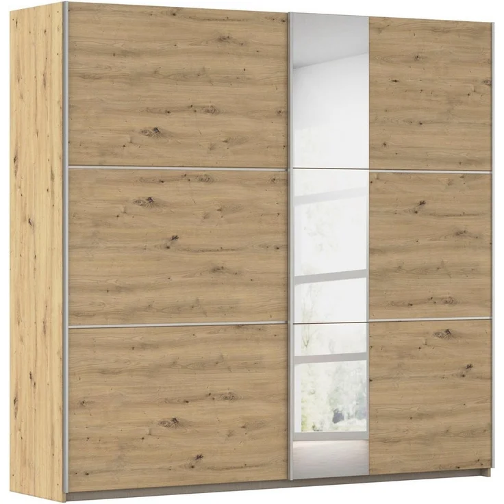 rauch Schwebetürenschrank Kleiderschrank Schrank Garderobe TOPSELLER ASTANA OTTO´s CHOICE (3 Ausstattungen BASIC/CLASSIC/PREMIUM (inkl. SOFT-CLOSE-FUNKTION) mit 3 Spiegelelementen, Metallgriffleisten alufarbig MADE IN GERMANY – Bild 5