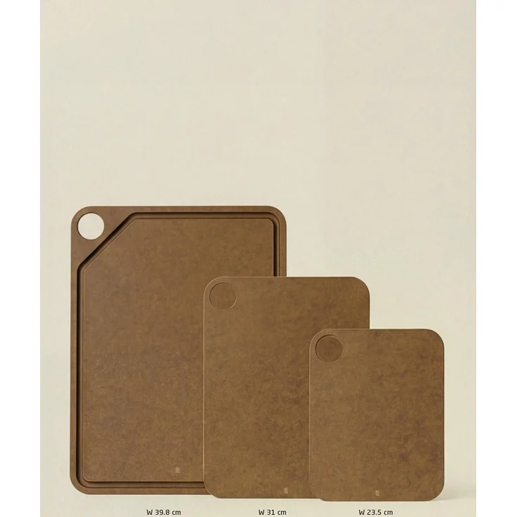 CUT-IT Schneidebrett aus Holzfasern Braun 39,8 x 29,8 cm – Bild 4