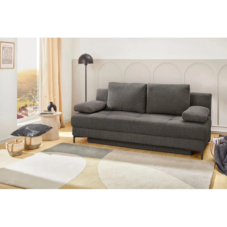 Jockenhöfer Gruppe Schlafsofa Felix, B: 205 cm, Liegefl. 155x201 cm, Dauerschlafsofa, inkl. Topper, inklusive Schlaffunktion und Bettkasten, Federkernpolsterung – Bild 1