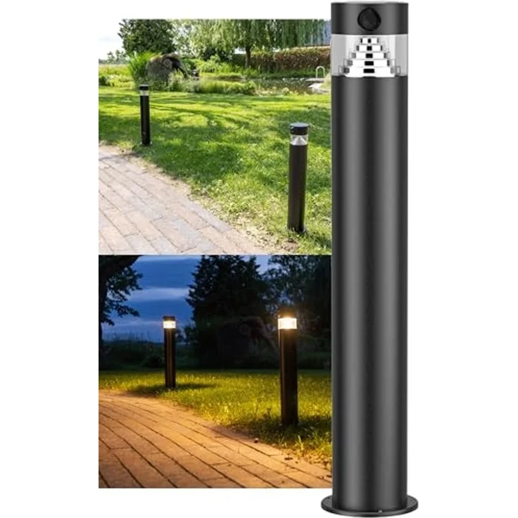 LED Solar Wegeleuchte "SWL-AS50" IP44, warmweiß 3000K, PIR Sensor, 50cm – Bild 1