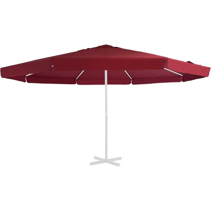 vidaXL Ersatzbezug für Sonnenschirm Bordeauxrot 515 cm 312542