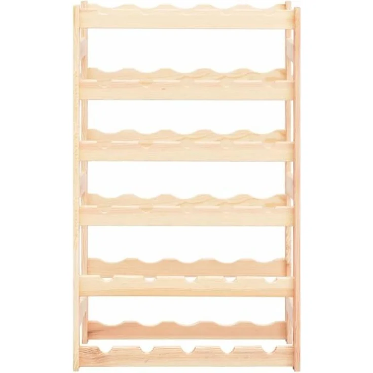 vidaXL Weinregal für 30 Flaschen Kiefernholz 286194 – Bild 2