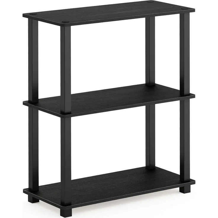 Furinno kompaktes Mehrzweck-Regal mit 3 Ebenen, holz, Americano/Schwarz, 29. 46x59. 94x75. 18 cm – Bild 5