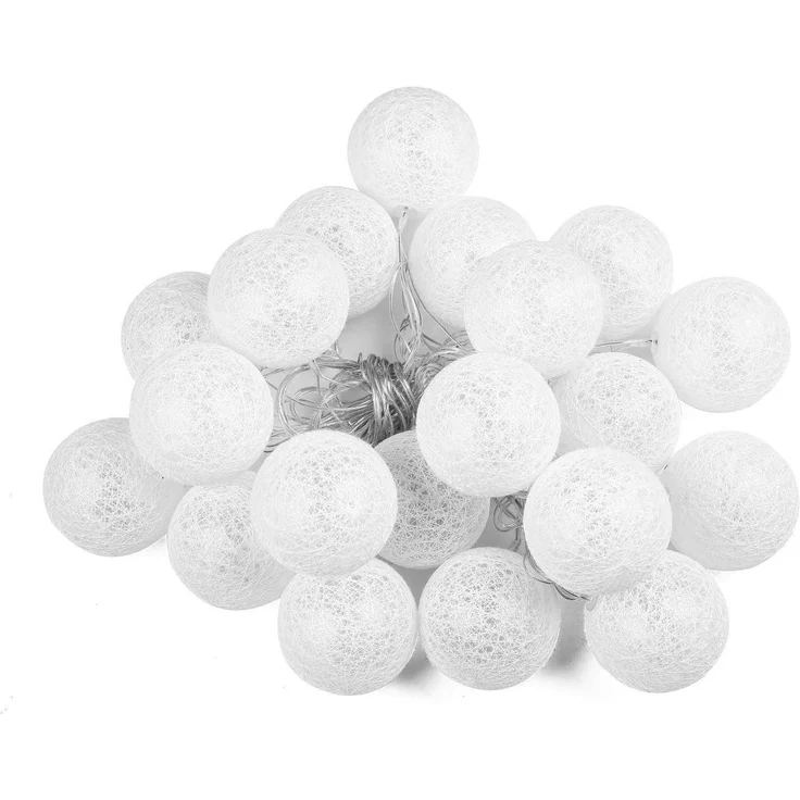 Vivitar LED-Lichternetz Dimmbares Wattebausch-Licht mit Fernbedienung – USB + Batteriefach, 8 Lichtmodi, 5 Helligkeitsstufen, ideal für Weihnachten – Bild 4