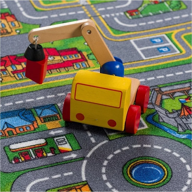 Snapstyle Kinderteppich Kinder Spiel Teppich Abenteuerland Bunt, Rechteckig, Höhe: 4 mm – Bild 2