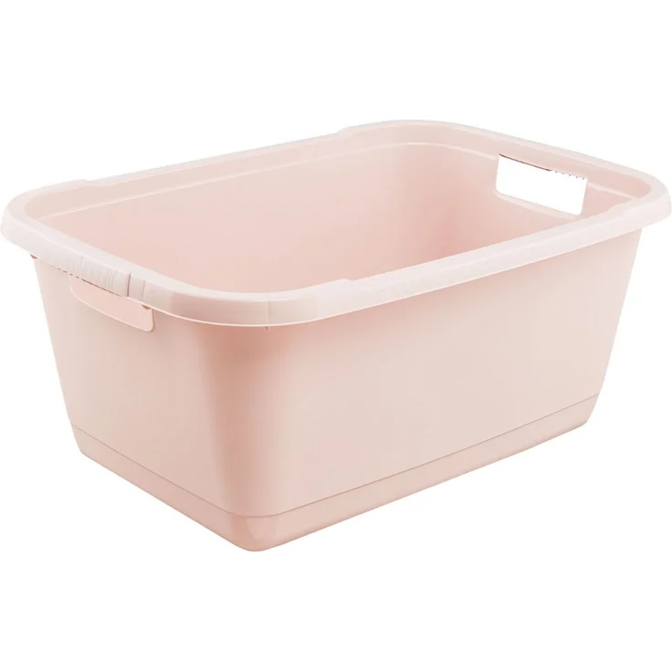 keeeper Wäschewanne aenna, 2er Set, 65 x 44 x 28 cm, 52 l (Set, 2 St), praktische Griffe, platzsparend ineinander nestbar – Bild 2