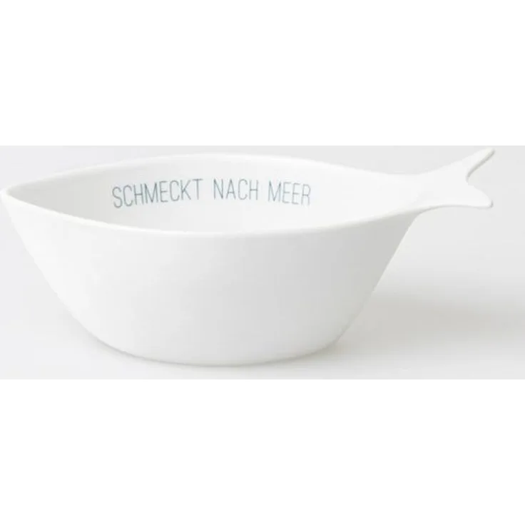 MEERESRAUSCHEN. FISCHSCHALE. SCHMECKT NACH MEER