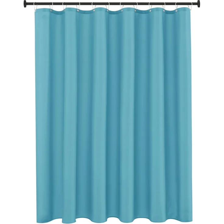Stoff Duschvorhang 183 × 183 cm Blau, Wasserresistent, Rostfreie Ösen, Hotel-Qualität – Bild 1