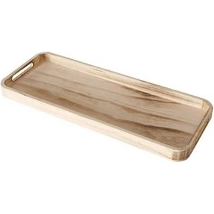 BOLTZE GRUPPE GmbH Tablett LAPUNA, 50 x 20 cm, Braun, mit seitlichen Griffen, Holz, (1-tlg) – Bild 4