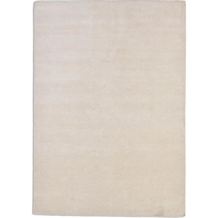 Rug and Roll Webteppich 'Luxus Designerteppich', Creme, Rechteckig, 60x90 cm, für Fußbodenheizung geeignet