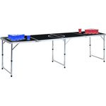 vidaXL Bier-Pong-Tisch mit Tassen und Bällen Klappbar 240 cm 3056793