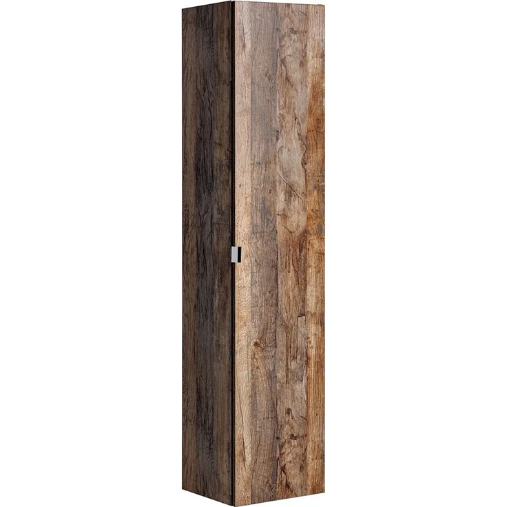 Badmöbel Hochschrank PUEBLA-56 Vintage Oak Eiche, 2 Türen, B/H/T: 35/160/33 cm – Bild 4