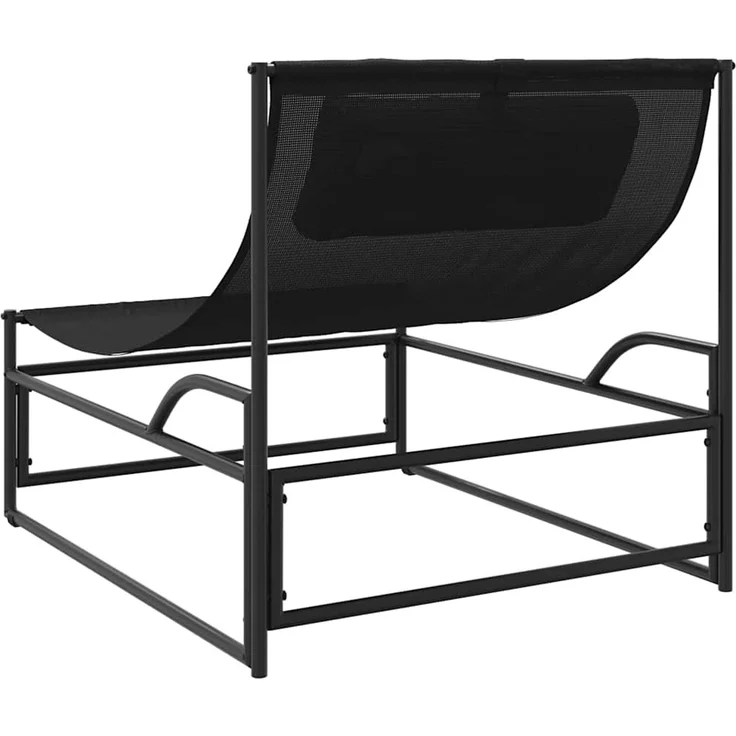 Gartenliege, Relaxliege Anthrazit 87x74x73 cm Stahl und Textilene – Bild 6