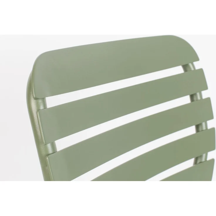 Zuiver Gartenmöbel-Set Vondel mit Tisch, 2 Stühlen & Bank, Aluminium Grün 87,2x168,5x75 cm – Bild 4