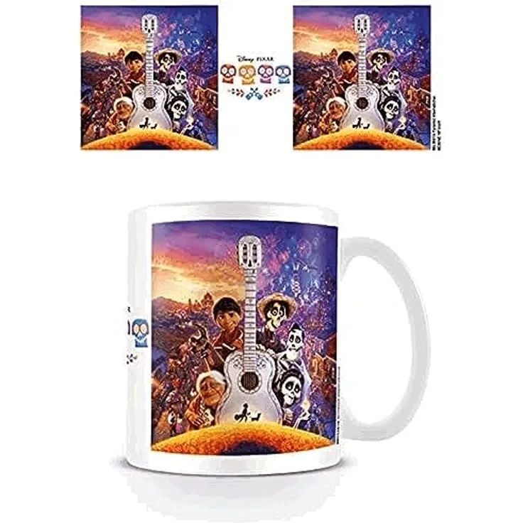 Disney MG24919 Coco Guitar Coffee Mug KaffeeTasse, porzellan, Mehrfarbig