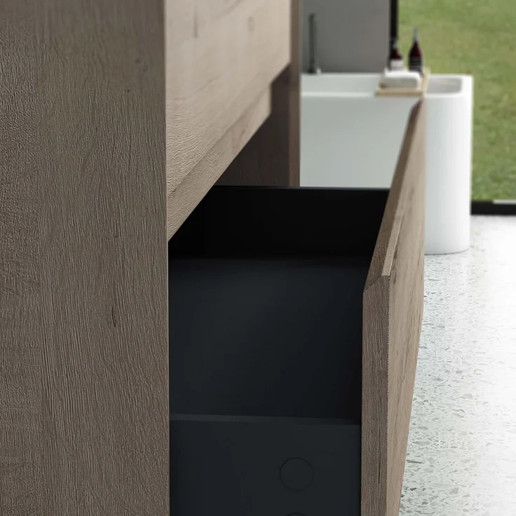 doporro Badmöbel-Set Badmöbel Set Badezimmermöbel Badezimmer Mineraguss Waschbecken Rimo – Bild 5