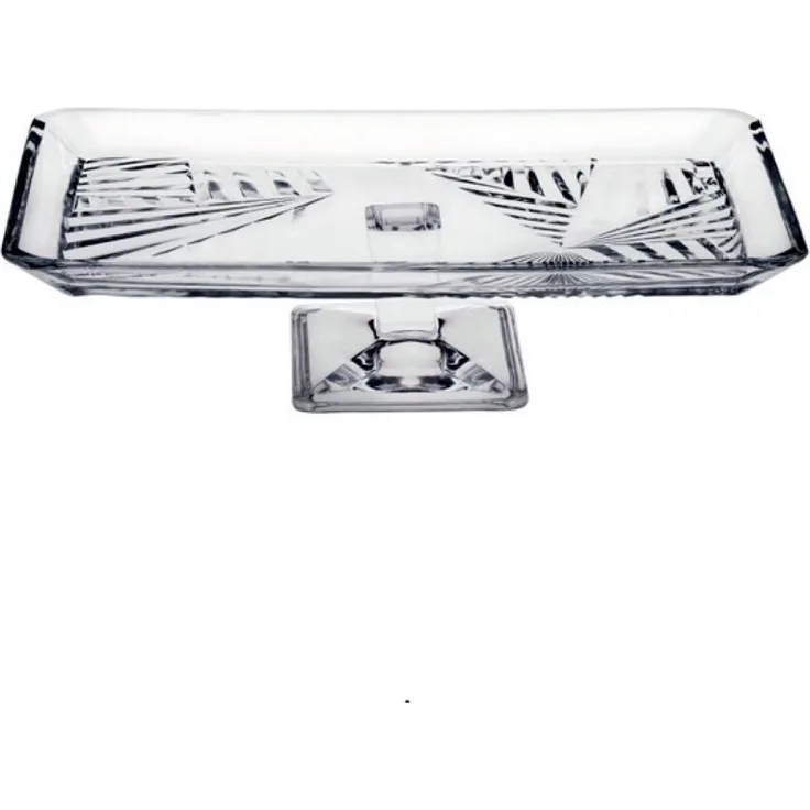 Pasabahce Madlen Glasplatte - rechteckige Servierplatte 27,5x16 cm