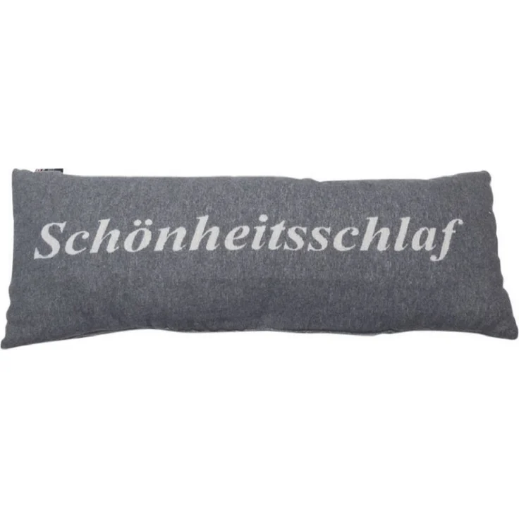 DAVID FUSSENEGGER Dekokissen Kissen gefüllt Silvretta 'Schönheitsschlaf' 30x80 cm Grau – Bild 1
