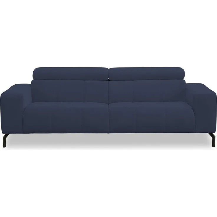 DOMO Collection Cunelli 2,5 Sitzer, Sofa mit Rückenfunktion, Garnitur mit Relaxfunktion, dunkelblau, 238 x 104 x 79 cm