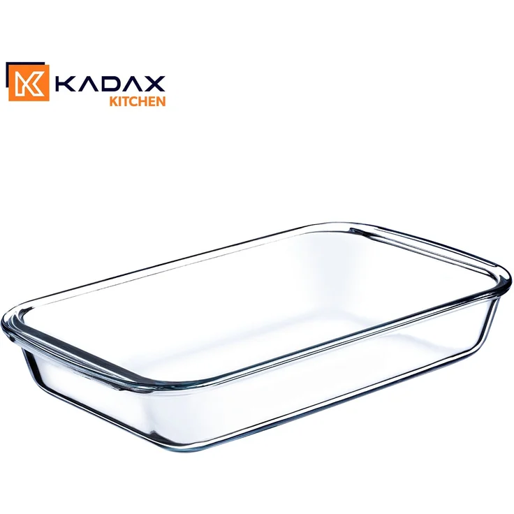 KADAX 1.5L rechteckige hitzebeständige Glasform, 2 Stück, klein, zum Backen – Bild 4
