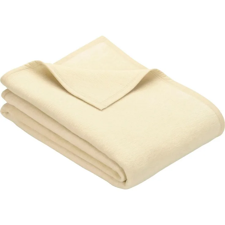 Ibena Porto XXL Tagesdecke warm & waschbar, Baumwollmischung, Weiß, 220x240 cm