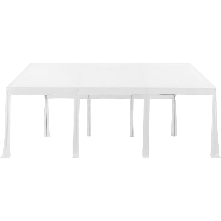 Juskys 'Gala' Partyzelt, UV-Schutz Plane, flexible Seitenwände, Polyethylen weiß, 400 x 600 x 300 cm – Bild 9