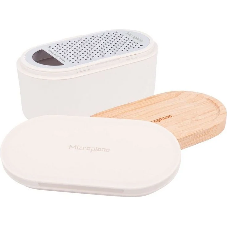 Microplane Handreibe mit Auffangbehälter Cashmere weiß 34300 – Bild 2