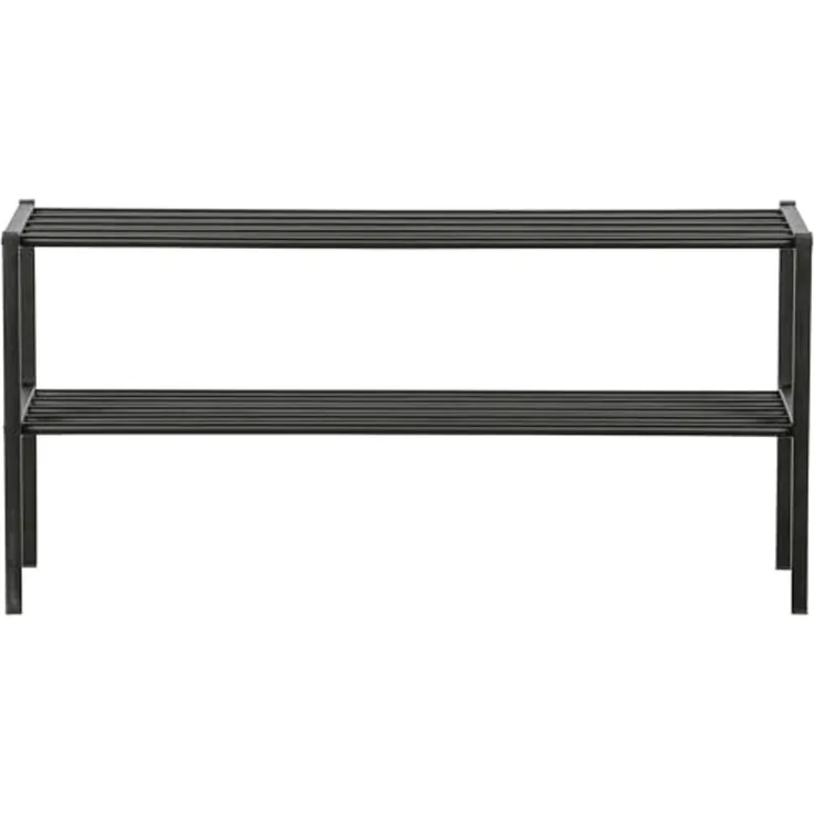 Schuhregal Ferro aus Metall, Schwarz
