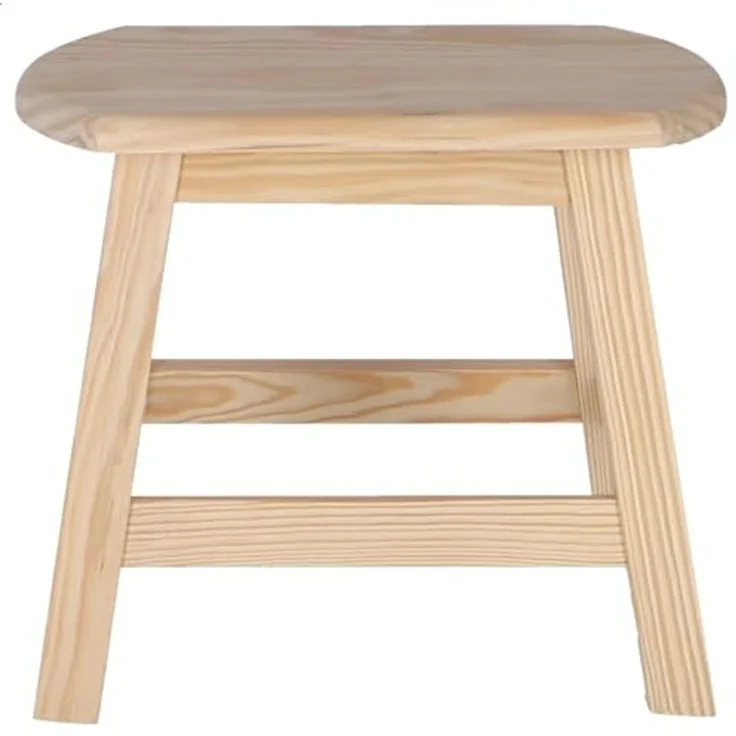 Aranaz Großer ovaler Hocker ohne Lack – Bild 4