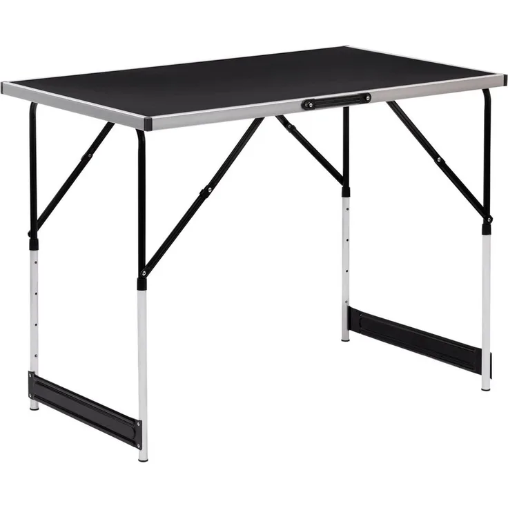 Woltu Campingtisch (1-St), Klapptisch höhenverstellbar, Aluminium Stahl MDF
