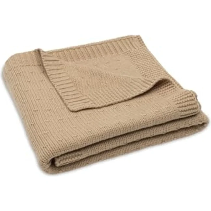 Jollein Babydecke - 75x100 cm - 1.0 TOG - Baumwollmischung - Für Babywiege & Kinderwagen - Oeko-Tex Zertifiziert - Sprinkle Knit - Hazel – Bild 4