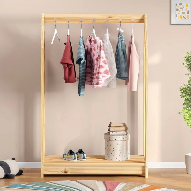 IDIMEX Kinderkleiderschrank SALLY Kinderkleiderständer kinderzimmer Garderobe Kindermöbel – Bild 5