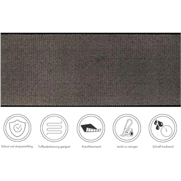 Andiamo Fußmatte Easy, Made in Netherlands, rechteckig, Höhe: 5 mm, Schmutzfangmatte, rutschhemmend, Innen- und überdachten Außenbereich – Bild 5