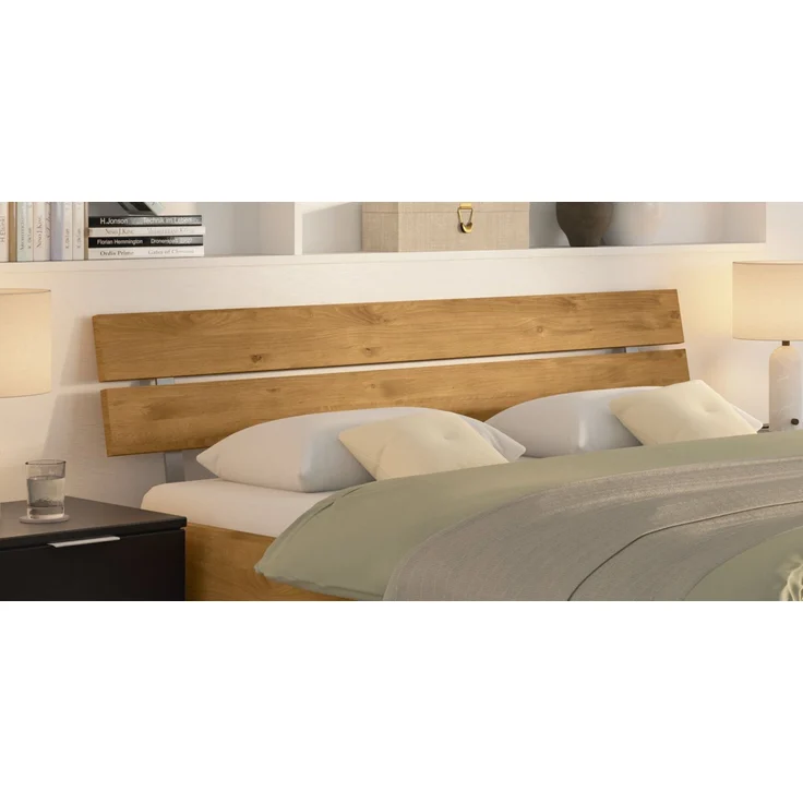 Hasena Bett Varela Wildeiche mit schwarzen Metallfüßen 180x200 cm, Komforthöhe 25 cm – Bild 3