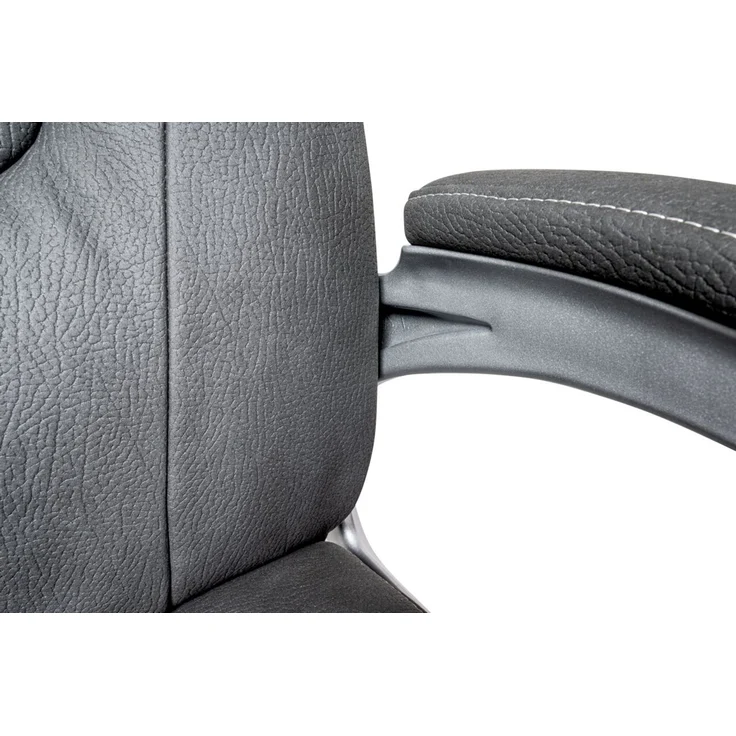 XORA 'MARS II' Chefsessel, Stoff grau, 66 x 110 x 72 cm, höhenverstellbar und 120 kg belastbar – Bild 2