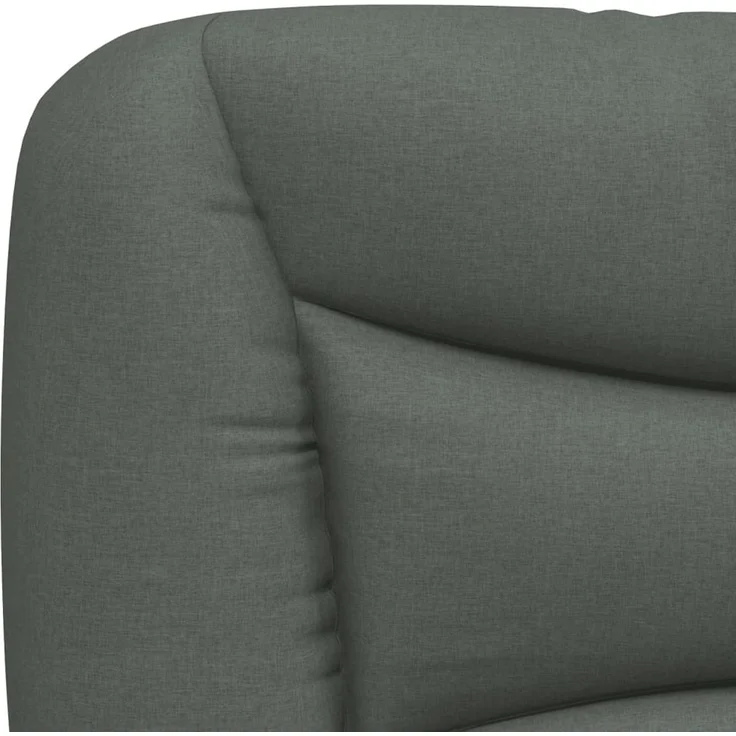 vidaXL Kopfteil-Kissen Dunkelgrau 120 cm Stoff 374562 – Bild 8